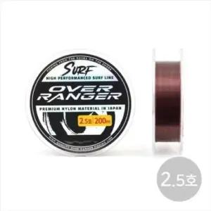 민물낚시 원투낚시 일본산원사 모노라인 낚시줄 밤색 2.5 200m