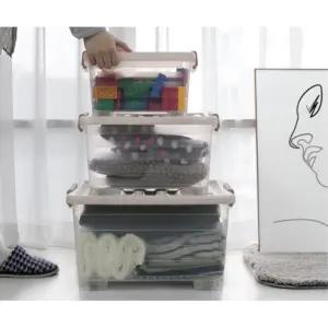 바퀴달린 실내용 쌓기가능 플라스틱 장난감통 수납용 20평대 이동정리함 빌라용