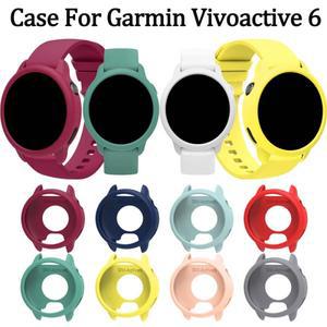 Garmin Vivoactive 6 Smartwatch 보호용 스킨 쉘 프로텍터 커버 범퍼 가드 프레임용 1X 소프트 실리콘 케이