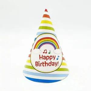 무지개 고깔모자