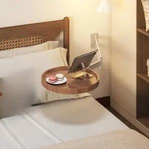 접이식 사이드테이블 원형 옆 침대 테이블