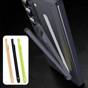 호환 삼성 갤럭시 Z 폴드 5 6 펜 스타일러스 홀더 슬림 매트 스킨 터치 PC 충격 방지 커버 슬롯용