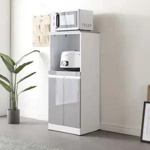 오파바 그레이 수납장렌지대 밥솥전자레인지다이주방