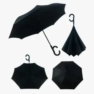 [패션] 거꾸로 접히는 자동 반전 우산 튼튼한 장우산 비가림막 차량용 역방향