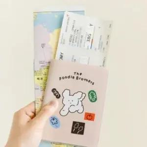 [패션] 여행용 여권지갑 목걸이형 카드 파우치 수납 케이스 슬림