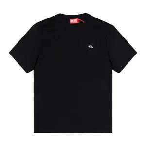 [디젤] 남성 오벌 D 로고 패치 반팔 티셔츠(A15056 0AIJU 9XX)