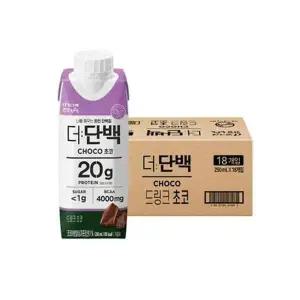더단백 A3V2Z7F0 드링크 초코 250mlx18입 빙그레