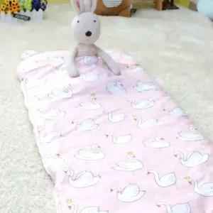 낮잠 여아 유아 아기 순면 폭신한 이불 지퍼 침낭