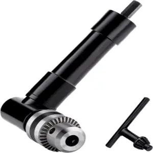 OCGIG 무선 직각 드릴 1-10mm 부착 어댑터 90도 핸들 척 3/8인치 키드 익스텐션 도구