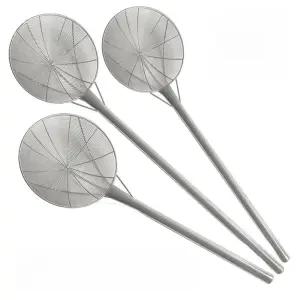 스텐 뜰채 대형 주방 스틸 건지기 26cm+40cm 핸들 튀김