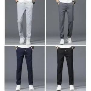 [JED] 팬츠 편한 슬림핏 남자 일자 데일리 밴딩 면바지 신축성