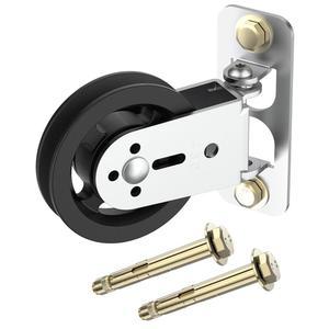 믹시지고즈 짐 풀리 블록, 3.5인치/88mm 벽걸이 고정 휠, 업그레이드 회전 180도, 하중 베어링 300LBS, LAT 시스템용 헤비 듀티 DIY 피트니스