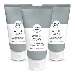해피바스 화이트 클레이 모공 클렌징 폼 150g 3개