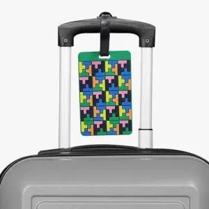 SFr 수화물 패턴 실리콘 태그 미니퍼즐 네임택 캐리어