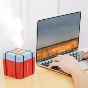 소형가습기 미니 박스 보급상자 USB 충전식 무선 무드등 가습기 사무실 탁상용 차량용 초음파