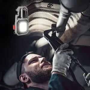 써치라이트 미니 랜턴 캠핑 키링 휴대용 LED 후레쉬 해머 충전식