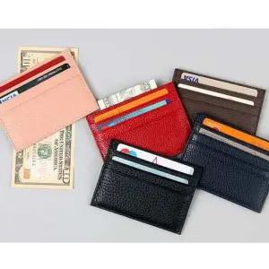 [베스트TOP100] 소가죽 명함지갑 X2개 남녀 반지갑 카드 지폐 명함집