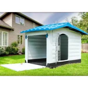 야외 비가림 반려동물 대형 개집 마당 차광막