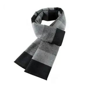 배색블럭 목도리 용 머플러 남성 겨울 니트목도리