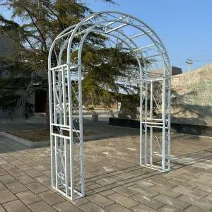 장미 덩굴 아치 넝쿨 화단 아치펜스 지지대 넝쿨식물