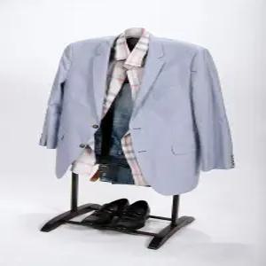 디럭스 하드우드 의류 발렛 스탠드(에스프레소)