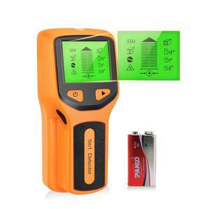 [미국배송] 스터드 파인더 벽 스캐너 - 나무 금속 AC 와이어 및 감지의 중앙과 가장자리를 위한 HD LCD 디스플레이 오디오 알람이 포함된 다기능 감지 5 IN