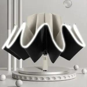 자동 3단 거꾸로 암막 양우산 겸용 양산 접이식 햇빛 차단 자외선 가방 휴대용 우산