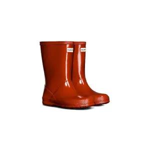 HUNTER KIDS [KIDS] 퍼스트 클래식 글로스 레인부츠 - 밀리터리레드 KFT5094RGLMLR