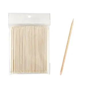 네일아트 스톤 속눈썹 탈착 오렌지 우드스틱 50개입 네일 스톤부착스틱