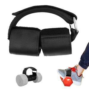 조정 가능한 덤벨 발 스트랩 튼튼한 신 경골 보조 버클 무게 편안한 발목 밴드 트레이너