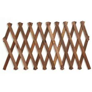 테라스 우드 자바라 밤색울타리 44x22cm 휀스가림막