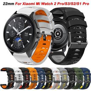 Xiaomi Mi Watch 2 Pro 손목 스트랩 용 22mm 시계 밴드 S3/S2 46mm/42mm/S1 Pro/Active/Color 팔찌 Correa