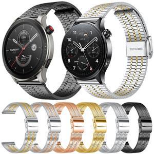 Amazfit GTR 4 / 3 Pro 2 47mm 밴드 용 금속 스테인레스 스틸 스트랩 Mi Watch S1 색상 벨트 팔찌