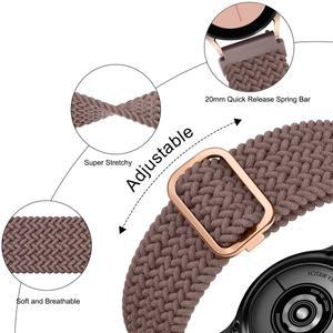 Amazfit GTS 2 4 Mini/GTR 3 2e/Bip Pace Pro 스트랩 밴드용 탄성 브레이드