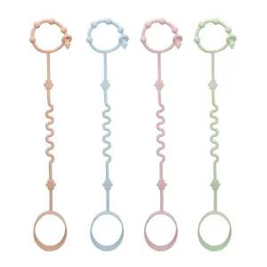 RTMOK (4Pcs) 시피 컵 스트랩은 병과 컵을 바닥에 떨어뜨리고 높은 의자 유모차 및 물병에 적합한 홀더