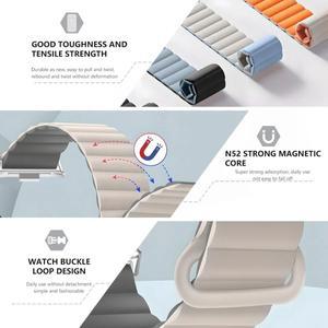 Redmi 시계 용 마그네틱 루프 4 5 스트랩 손목 밴드 스포츠 팔찌 실리콘 Xiaomi Mi band 8 Pro 9 액세서리