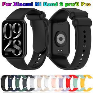 샤오미 스마트 밴드 9 프로/8 실리콘 시계줄, 교체 스포츠 팔찌 코레아