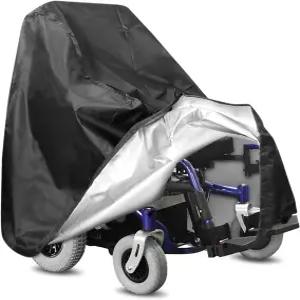 휠체어 커버 모빌리티 스쿠터 보관 전동 보관용 방수 및 방진 커버(블랙)