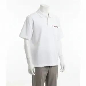 톰브라운 RWB 포켓 코튼 인터로크 피케 반팔티 MJP171A J0029 100 373887