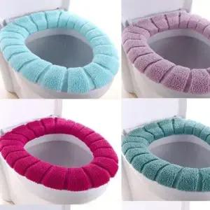 겨울변기커버 극세사 변기커버 겨울 양변기 보온커버 따듯한 쿠션