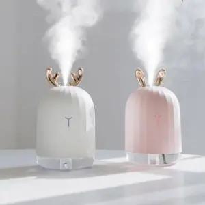 책상가습기 USB 미니 가습기 사무실 책상 탁상용 침실 LED 무드등