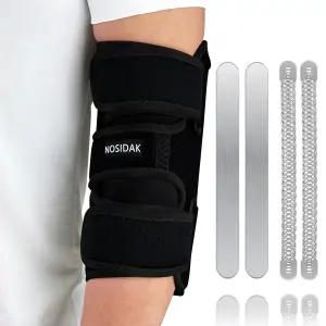 큐비탈 터널 증후군을 위한 팔꿈치 보조기 척골 신경 건염 관절염 테니스 골프 를 4개의 탈착식 금속