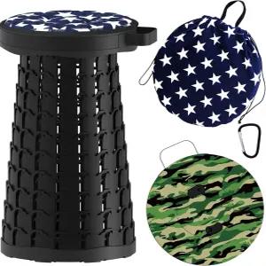 알레붐 쿠션이 있는 접이식 의자 인쇄용 휴대용 좌석 최대 적재량 550파운드로 성인 캠핑 낚시 야외용