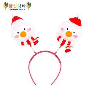 풍선 풍선헤어밴드 크리스마스 눈사람