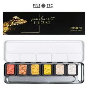 F0600 펄 팔레트 수채물감 6색 포함