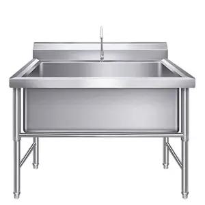 주방 업소용 깊은 싱크대 카페 스텐 씽크대 간이 야외