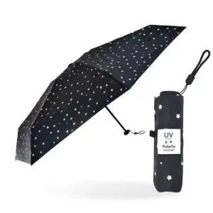 [패션] 일본 정품 초경량 UV 차단 5단 우양산 스텔라 블랙