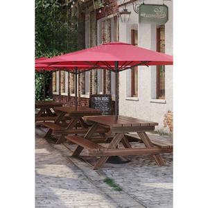 원목 야외테이블세트 공원 펜션 야외용 실외 카페