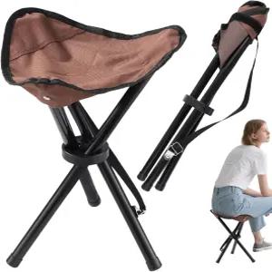 여행 접이식 캠핑 의자 14.6인치 경량 야외 삼각대 최대 무게 260파운드 휴대용 파티 낚시 하이킹 해변