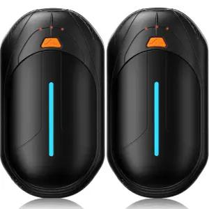 핸드 워머 충전식 2팩 전기 6000mAh 배터리 20시간 길이의 난방용 휴대용 포켓 사이즈 히터 크리스마스